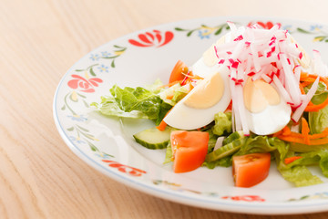 salad with vegetables