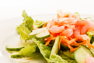 salad with shrimps