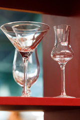 empty glasses