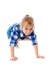 portrait of a beautiful little girl