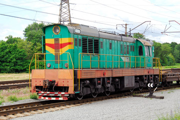 Obraz premium green diesel engine