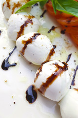 Italian mozzarella with tomatoes