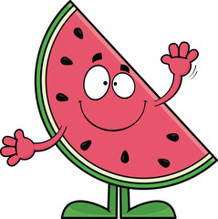 Happy Cartoon Watermelon