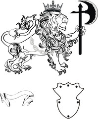 lion heraldic coat of arms lion tattoo