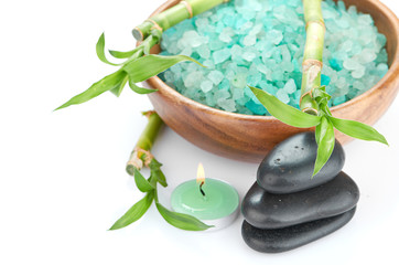 spa concept over white with sample text