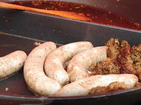 Traditional Czech sausages - &bdquo;jitrnice&ldquo;