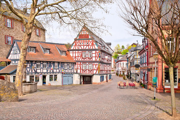 Historische Fachwerk-Altstadt am Idsteiner Marktplatz