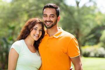 beautiful young indian couple