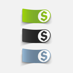 realistic design element: money