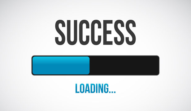 success loading bar illustration design