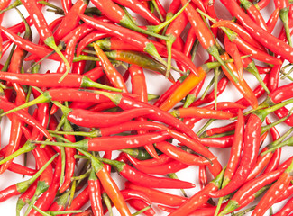 red hot chili pepper isolated on a white background