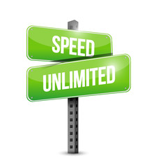 speed unlimited signpost illustration design