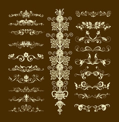 Decorative elements for design and page decoration