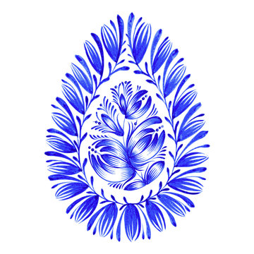 Fototapeta kwiatowy ornament dekoracyjny pisanka