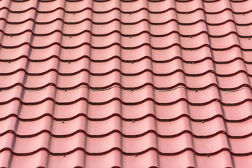 House Shingles Tiles On A Roof Closeup