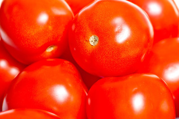 background of big ripe red tomatoes