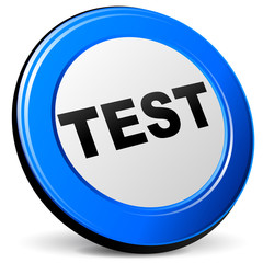 Vector 3d test icon