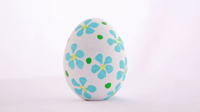 Easter egg isolated over white background