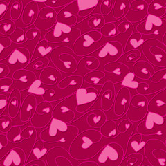 Swirly hand drawn heart pattern in vector format.