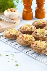 Baked stuffed mushrooms