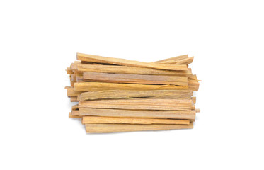 The logs of fire wood isolated on white