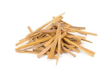 The logs of fire wood isolated on white