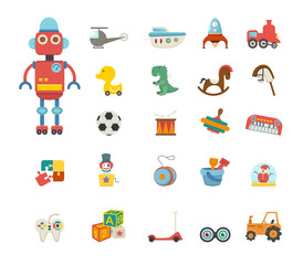 Toys icon vector
