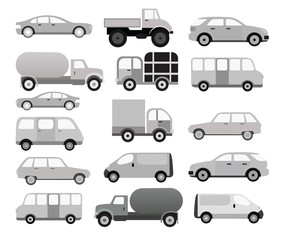 Cars collection (black & white)