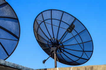 Big Black Satellite Dish