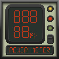 The user interface of the device - a power meter