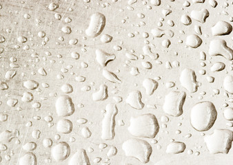 water drops an white background