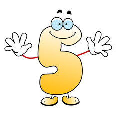 Funny Cartoon Number Five