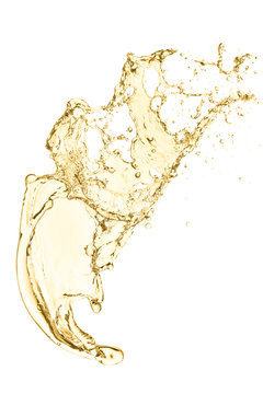 white wine splash as a celebration toast abstract