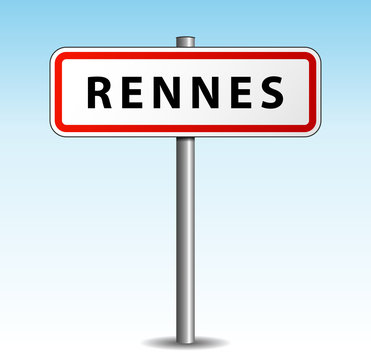 Panneau de ville Rennes