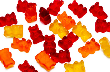 chewing candies, vitamins of a bear isolated