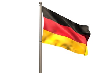 Digitally generated german national flag