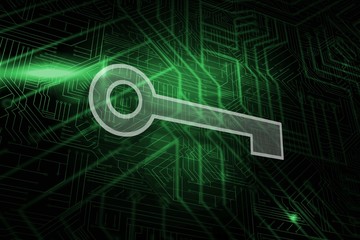 Composite image of key