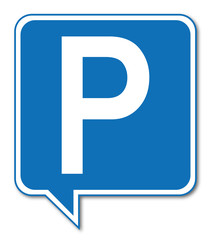 Logo parking. - obrazy, fototapety, plakaty