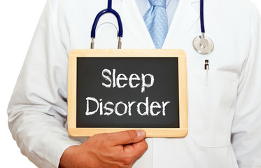 Sleep Disorder - Physician with chalkboard