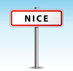 Panneau de ville Nice