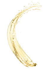 white wine splash as a celebration toast abstract