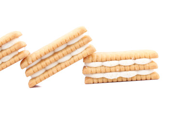 White chocolate Cream Filled Biscuits.