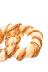 Baked bun with honey.