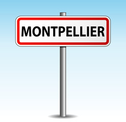 Panneau de ville Montpellier