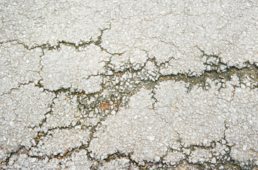 Obraz premium old asphalt with large cracks