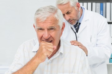 Male senior patient visiting a doctor