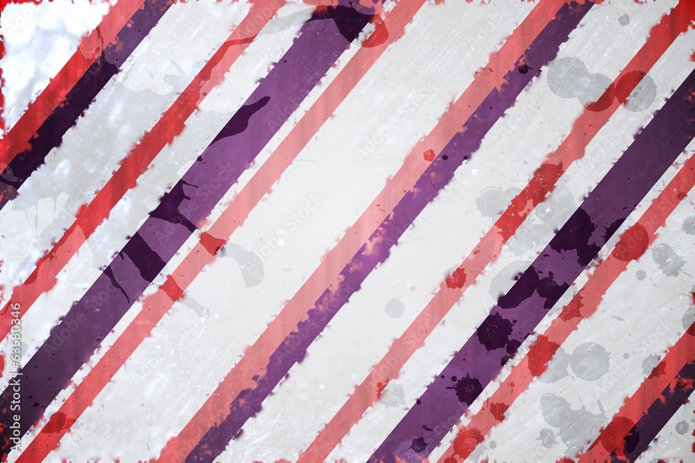 Poster Linear design with paint splashes