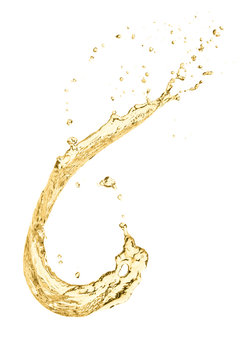 Fototapeta splash of white wine
