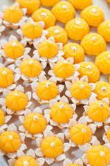 Fototapeta premium kanom jamongkut and kanom thong ek