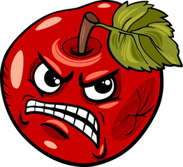 bad apple saying cartoon illustration